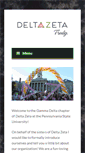 Mobile Screenshot of deltazetapennstate.org