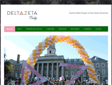 Tablet Screenshot of deltazetapennstate.org